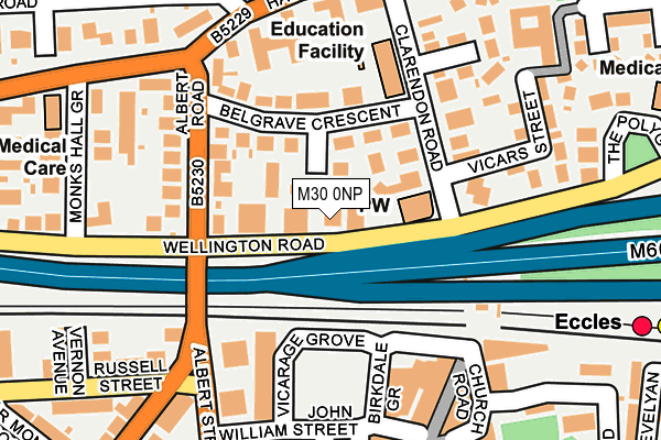 M30 0NP map - OS OpenMap – Local (Ordnance Survey) M30 0NP map - OS OpenMap – Local (Ordnance Survey)