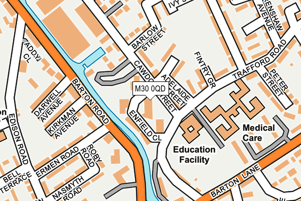 M30 0QD map - OS OpenMap – Local (Ordnance Survey) M30 0QD map - OS OpenMap – Local (Ordnance Survey)
