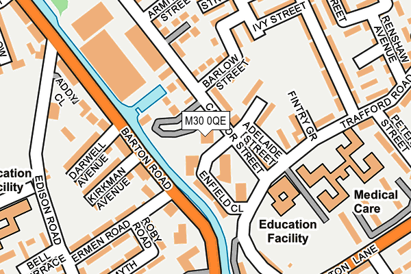 M30 0QE map - OS OpenMap – Local (Ordnance Survey)