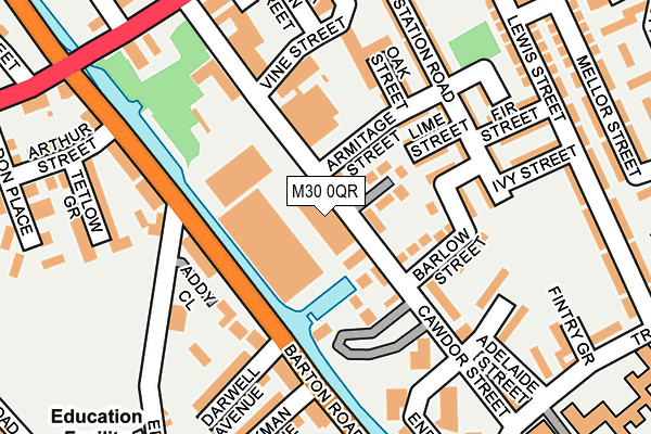 M30 0QR map - OS OpenMap – Local (Ordnance Survey) M30 0QR map - OS OpenMap – Local (Ordnance Survey)