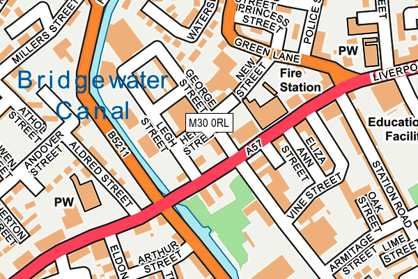 M30 0RL map - OS OpenMap – Local (Ordnance Survey) M30 0RL map - OS OpenMap – Local (Ordnance Survey)