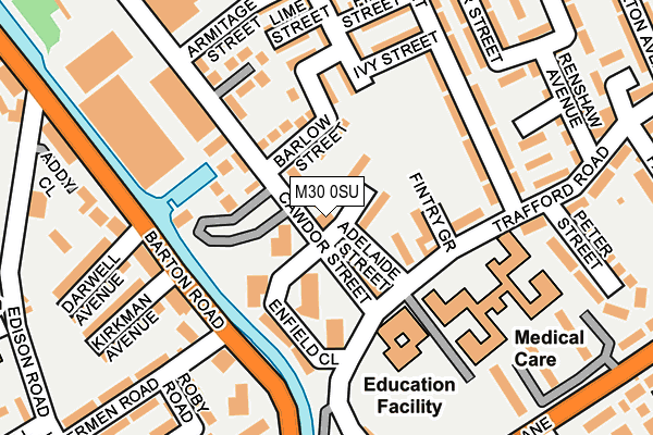 M30 0SU map - OS OpenMap – Local (Ordnance Survey) M30 0SU map - OS OpenMap – Local (Ordnance Survey)