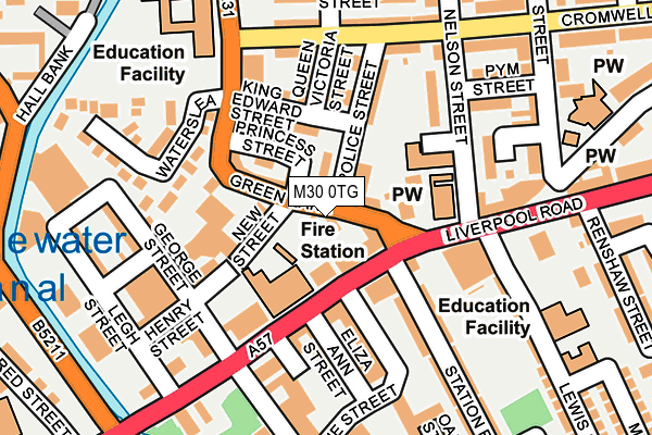 M30 0TG map - OS OpenMap – Local (Ordnance Survey) M30 0TG map - OS OpenMap – Local (Ordnance Survey)