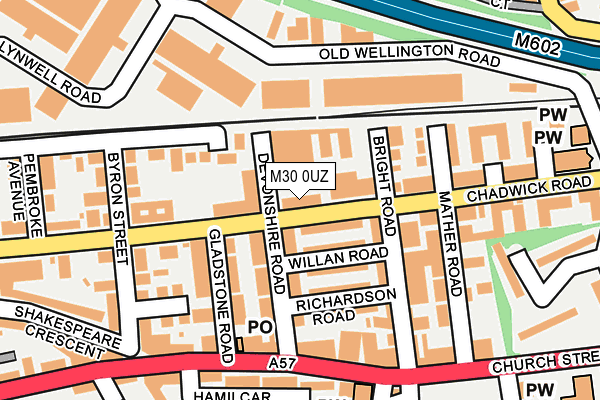 M30 0UZ map - OS OpenMap – Local (Ordnance Survey) M30 0UZ map - OS OpenMap – Local (Ordnance Survey)
