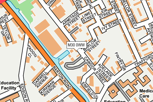 M30 0WW map - OS OpenMap – Local (Ordnance Survey) M30 0WW map - OS OpenMap – Local (Ordnance Survey)