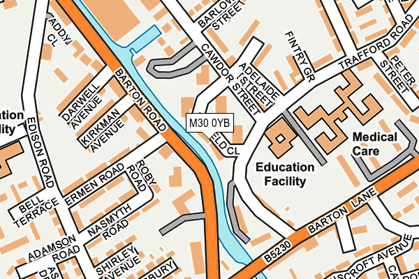 M30 0YB map - OS OpenMap – Local (Ordnance Survey) M30 0YB map - OS OpenMap – Local (Ordnance Survey)