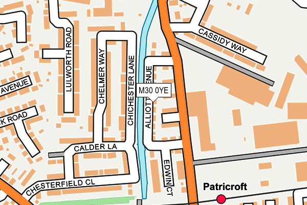 M30 0YE map - OS OpenMap – Local (Ordnance Survey) M30 0YE map - OS OpenMap – Local (Ordnance Survey)