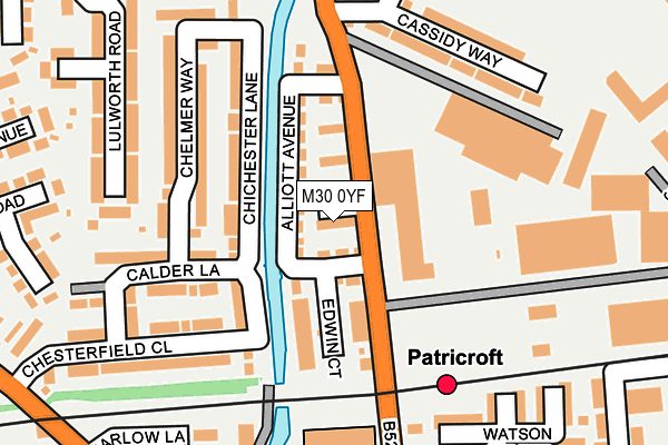 M30 0YF map - OS OpenMap – Local (Ordnance Survey) M30 0YF map - OS OpenMap – Local (Ordnance Survey)
