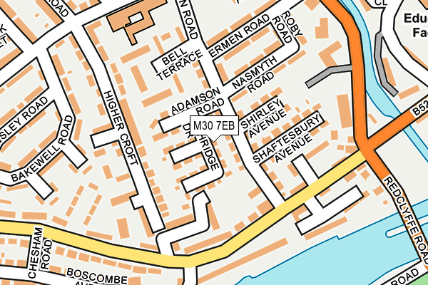 M30 7EB map - OS OpenMap – Local (Ordnance Survey) M30 7EB map - OS OpenMap – Local (Ordnance Survey)