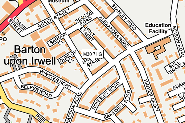 M30 7HG map - OS OpenMap – Local (Ordnance Survey) M30 7HG map - OS OpenMap – Local (Ordnance Survey)
