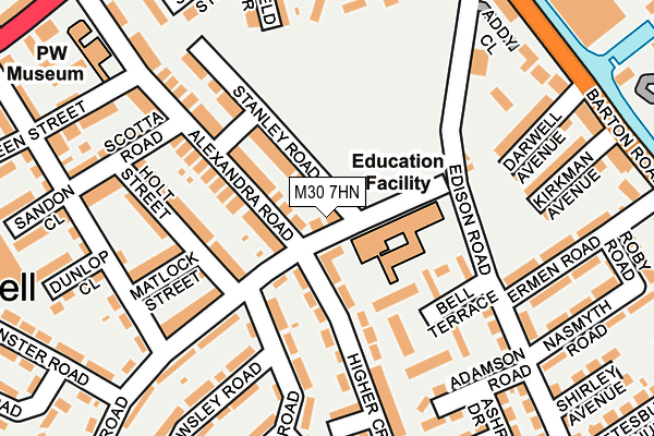 M30 7HN map - OS OpenMap – Local (Ordnance Survey) M30 7HN map - OS OpenMap – Local (Ordnance Survey)