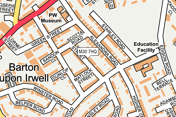 M30 7HQ map - OS OpenMap – Local (Ordnance Survey) M30 7HQ map - OS OpenMap – Local (Ordnance Survey)