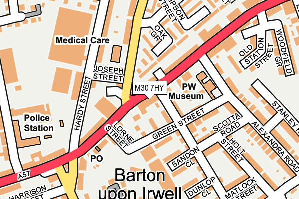M30 7HY map - OS OpenMap – Local (Ordnance Survey) M30 7HY map - OS OpenMap – Local (Ordnance Survey)