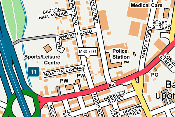 M30 7LG map - OS OpenMap – Local (Ordnance Survey) M30 7LG map - OS OpenMap – Local (Ordnance Survey)