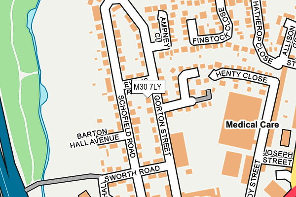 M30 7LY map - OS OpenMap – Local (Ordnance Survey) M30 7LY map - OS OpenMap – Local (Ordnance Survey)