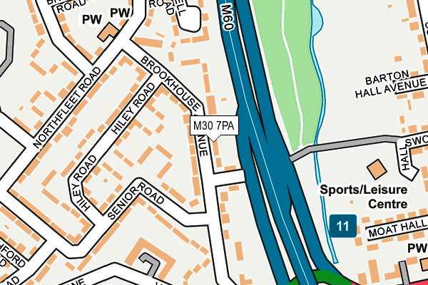 M30 7PA map - OS OpenMap – Local (Ordnance Survey) M30 7PA map - OS OpenMap – Local (Ordnance Survey)