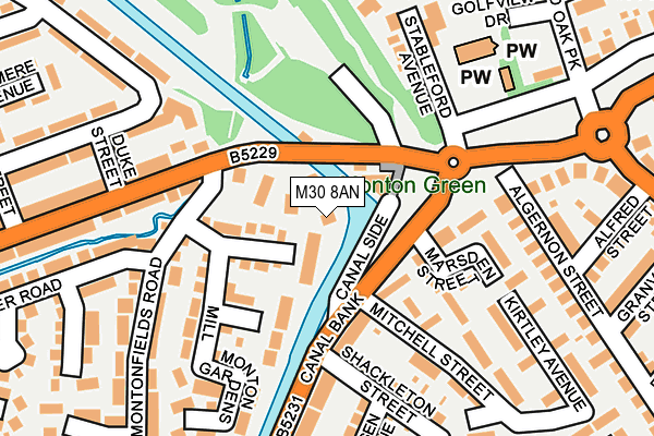M30 8AN map - OS OpenMap – Local (Ordnance Survey) M30 8AN map - OS OpenMap – Local (Ordnance Survey)