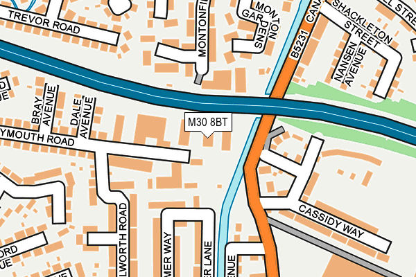 M30 8BT map - OS OpenMap – Local (Ordnance Survey) M30 8BT map - OS OpenMap – Local (Ordnance Survey)