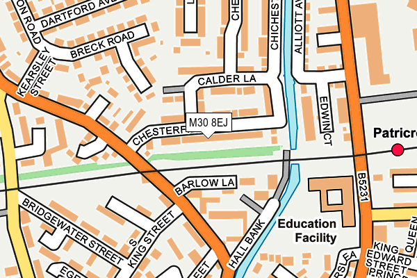 M30 8EJ map - OS OpenMap – Local (Ordnance Survey) M30 8EJ map - OS OpenMap – Local (Ordnance Survey)