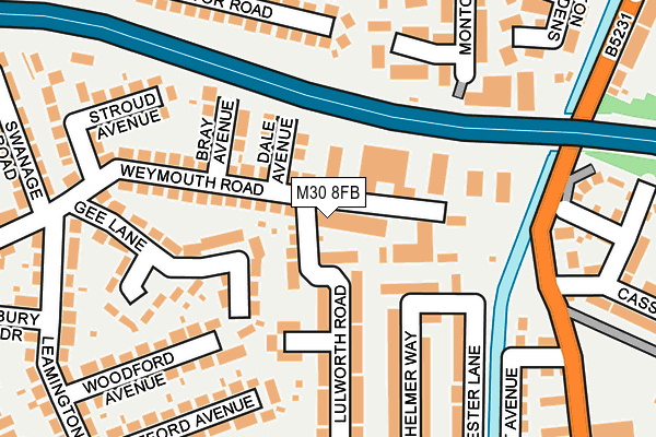 M30 8FB map - OS OpenMap – Local (Ordnance Survey) M30 8FB map - OS OpenMap – Local (Ordnance Survey)
