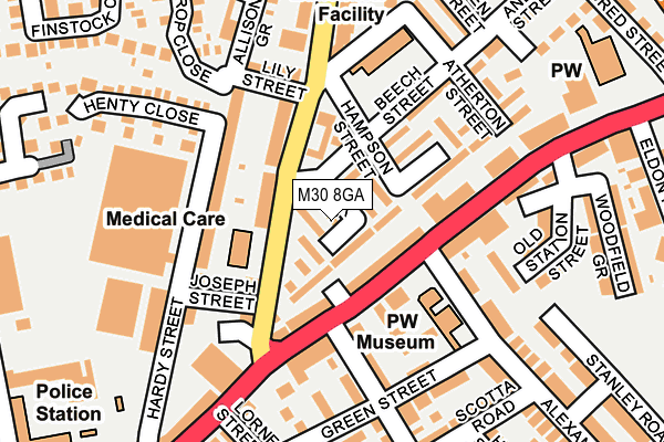 M30 8GA map - OS OpenMap – Local (Ordnance Survey) M30 8GA map - OS OpenMap – Local (Ordnance Survey)
