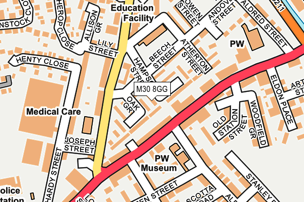 M30 8GG map - OS OpenMap – Local (Ordnance Survey) M30 8GG map - OS OpenMap – Local (Ordnance Survey)