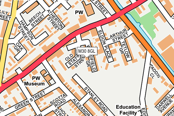 M30 8GL map - OS OpenMap – Local (Ordnance Survey) M30 8GL map - OS OpenMap – Local (Ordnance Survey)