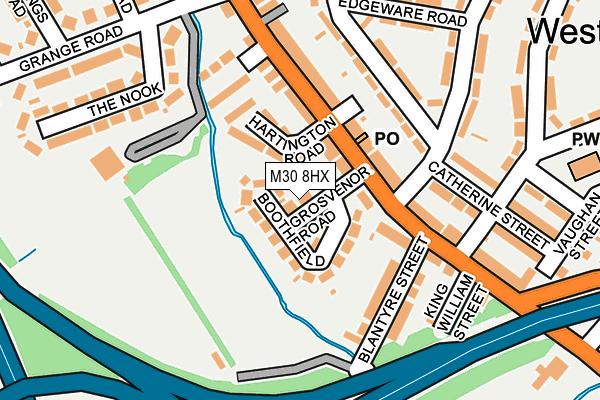 M30 8HX map - OS OpenMap – Local (Ordnance Survey) M30 8HX map - OS OpenMap – Local (Ordnance Survey)