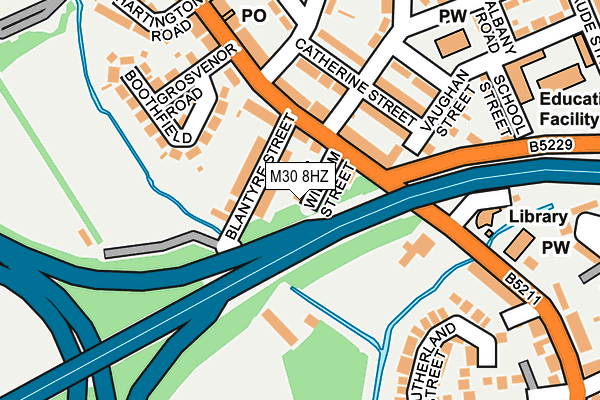 M30 8HZ map - OS OpenMap – Local (Ordnance Survey) M30 8HZ map - OS OpenMap – Local (Ordnance Survey)