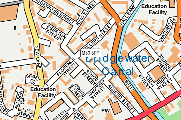 M30 8PP map - OS OpenMap – Local (Ordnance Survey) M30 8PP map - OS OpenMap – Local (Ordnance Survey)