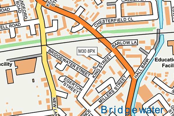 M30 8PX map - OS OpenMap – Local (Ordnance Survey) M30 8PX map - OS OpenMap – Local (Ordnance Survey)