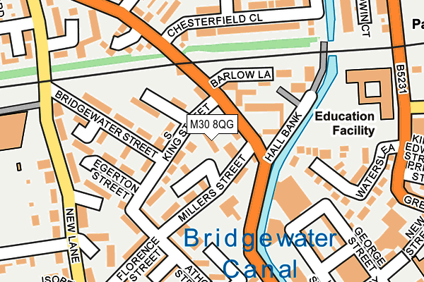 M30 8QG map - OS OpenMap – Local (Ordnance Survey) M30 8QG map - OS OpenMap – Local (Ordnance Survey)