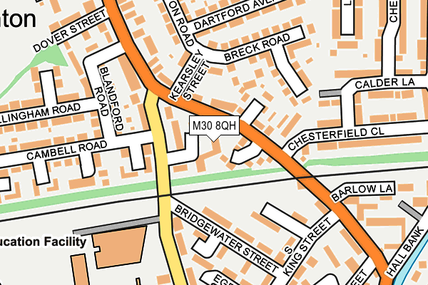 M30 8QH map - OS OpenMap – Local (Ordnance Survey) M30 8QH map - OS OpenMap – Local (Ordnance Survey)