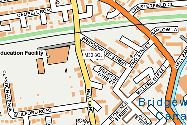 M30 8QJ map - OS OpenMap – Local (Ordnance Survey) M30 8QJ map - OS OpenMap – Local (Ordnance Survey)