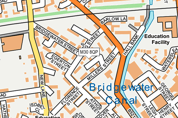 M30 8QP map - OS OpenMap – Local (Ordnance Survey) M30 8QP map - OS OpenMap – Local (Ordnance Survey)
