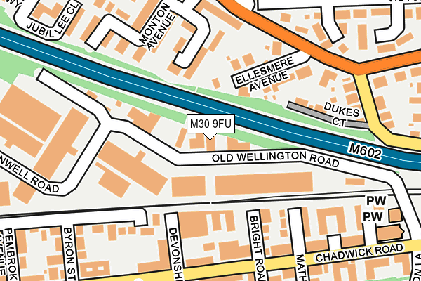 M30 9FU map - OS OpenMap – Local (Ordnance Survey) M30 9FU map - OS OpenMap – Local (Ordnance Survey)