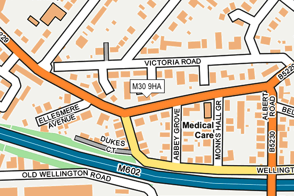 M30 9HA map - OS OpenMap – Local (Ordnance Survey) M30 9HA map - OS OpenMap – Local (Ordnance Survey)