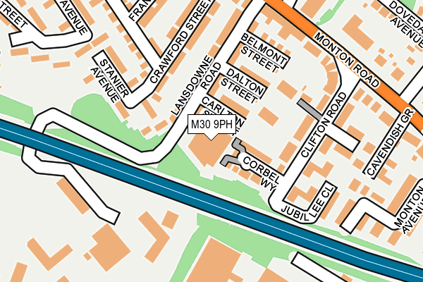 M30 9PH map - OS OpenMap – Local (Ordnance Survey) M30 9PH map - OS OpenMap – Local (Ordnance Survey)