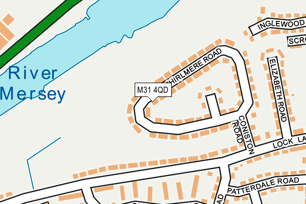 M31 4QD map - OS OpenMap – Local (Ordnance Survey)