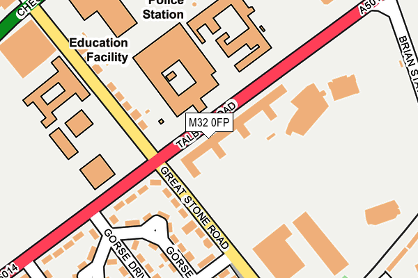 M32 0FP map - OS OpenMap – Local (Ordnance Survey) M32 0FP map - OS OpenMap – Local (Ordnance Survey)