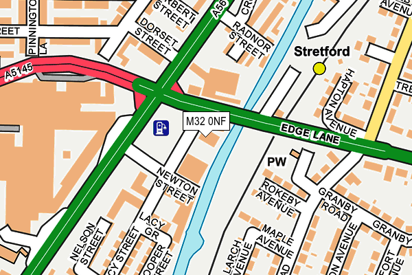 M32 0NF map - OS OpenMap – Local (Ordnance Survey) M32 0NF map - OS OpenMap – Local (Ordnance Survey)