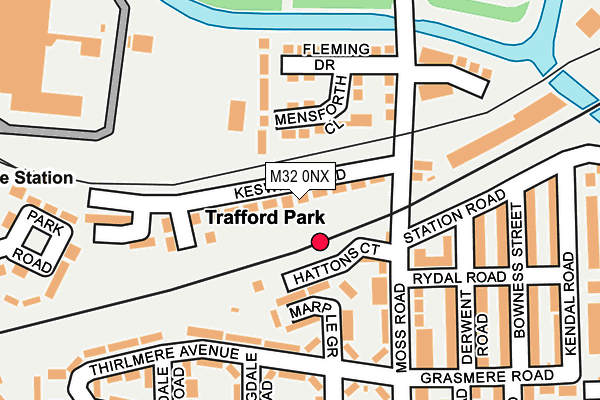 M32 0NX map - OS OpenMap – Local (Ordnance Survey) M32 0NX map - OS OpenMap – Local (Ordnance Survey)