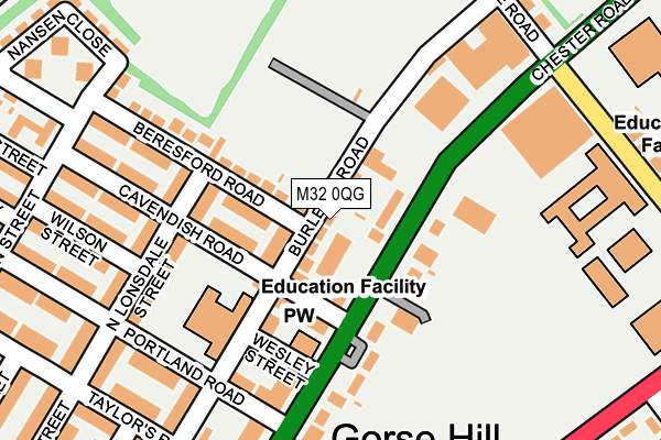 M32 0QG map - OS OpenMap – Local (Ordnance Survey) M32 0QG map - OS OpenMap – Local (Ordnance Survey)