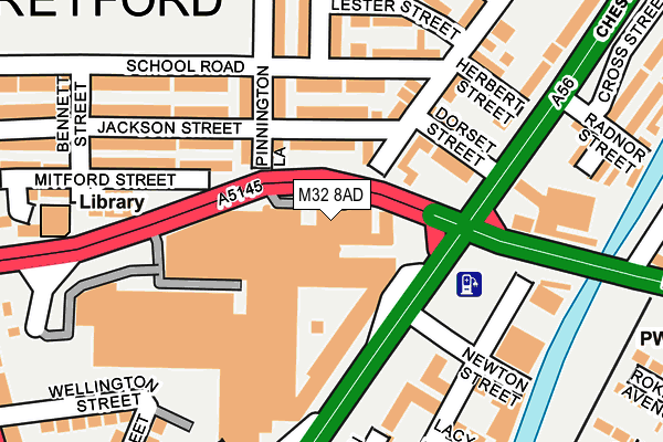M32 8AD map - OS OpenMap – Local (Ordnance Survey) M32 8AD map - OS OpenMap – Local (Ordnance Survey)