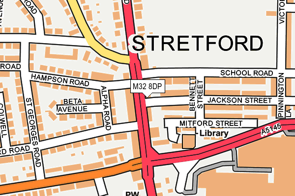 M32 8DP map - OS OpenMap – Local (Ordnance Survey) M32 8DP map - OS OpenMap – Local (Ordnance Survey)