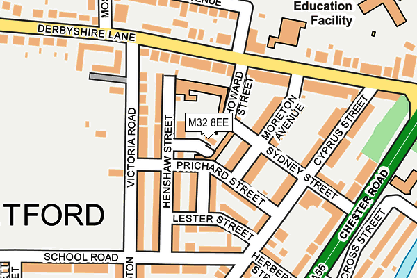 M32 8EE map - OS OpenMap – Local (Ordnance Survey) M32 8EE map - OS OpenMap – Local (Ordnance Survey)