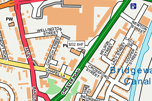 M32 8HF map - OS OpenMap – Local (Ordnance Survey) M32 8HF map - OS OpenMap – Local (Ordnance Survey)