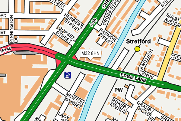 M32 8HN map - OS OpenMap – Local (Ordnance Survey) M32 8HN map - OS OpenMap – Local (Ordnance Survey)