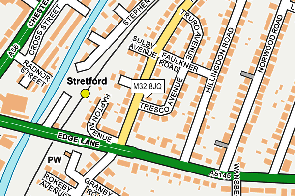 M32 8JQ map - OS OpenMap – Local (Ordnance Survey) M32 8JQ map - OS OpenMap – Local (Ordnance Survey)