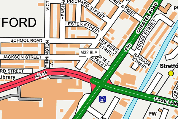 M32 8LA map - OS OpenMap – Local (Ordnance Survey) M32 8LA map - OS OpenMap – Local (Ordnance Survey)